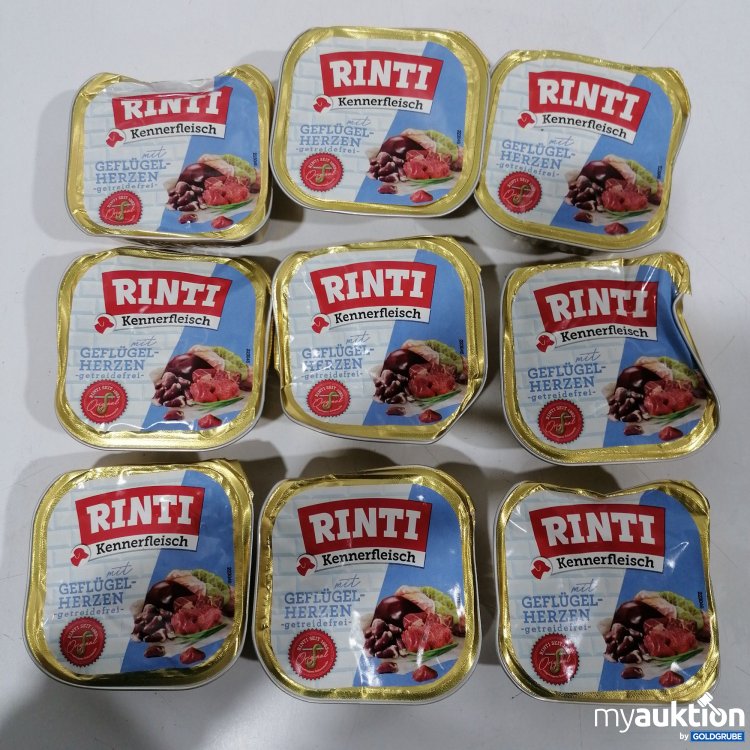 Artikel Nr. 891309: Rinti Kennerfleisch mit Geflügelherzen 9x300g