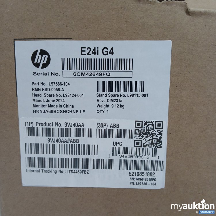 Artikel Nr. 397310 Artikel Nr. 397310: Hp E24i G4 LED Monitor 24" 6CM42649FQ