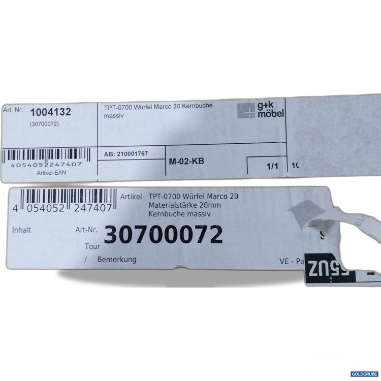 Artikel Nr. 441310: TPT-0700 Würfel Marco 20 1004132 M-02-KB