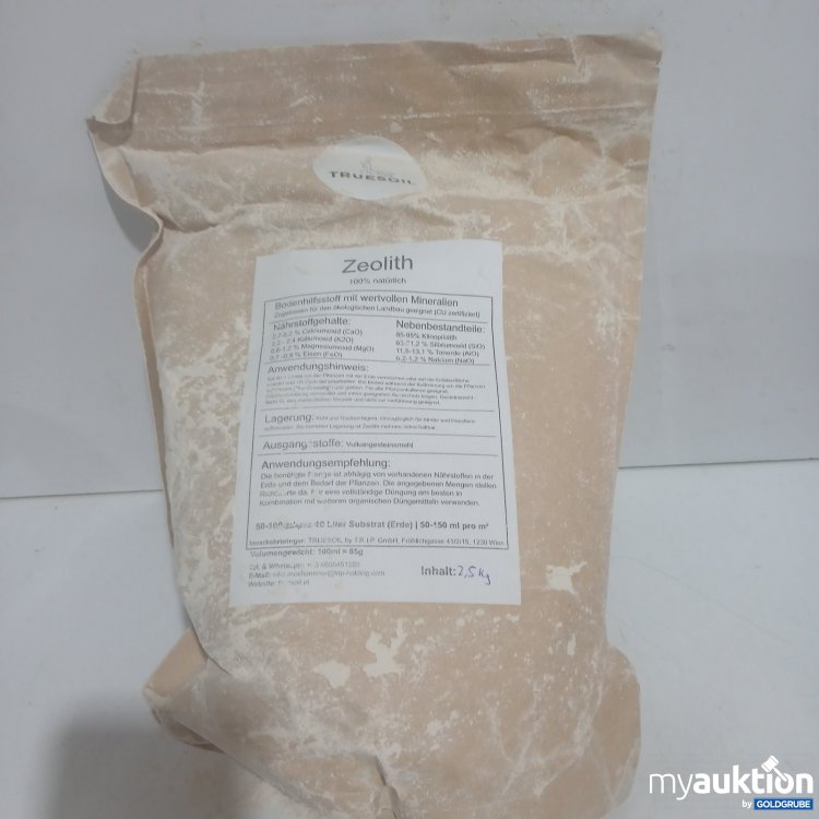 Artikel Nr. 471310 Artikel Nr. 471310: TRUESOIL Zeolith Bodenhilfsstoff 2,5 kg