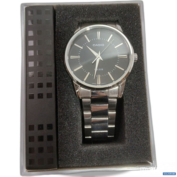 Artikel Nr. 523310: CASIO Uhr Silber mit glider zum verstellen MTP-1303P 5Bar 1330 