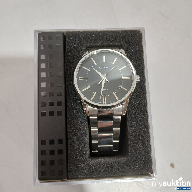 Artikel Nr. 523310: CASIO Uhr Silber mit glider zum verstellen MTP-1303P 5Bar 1330 