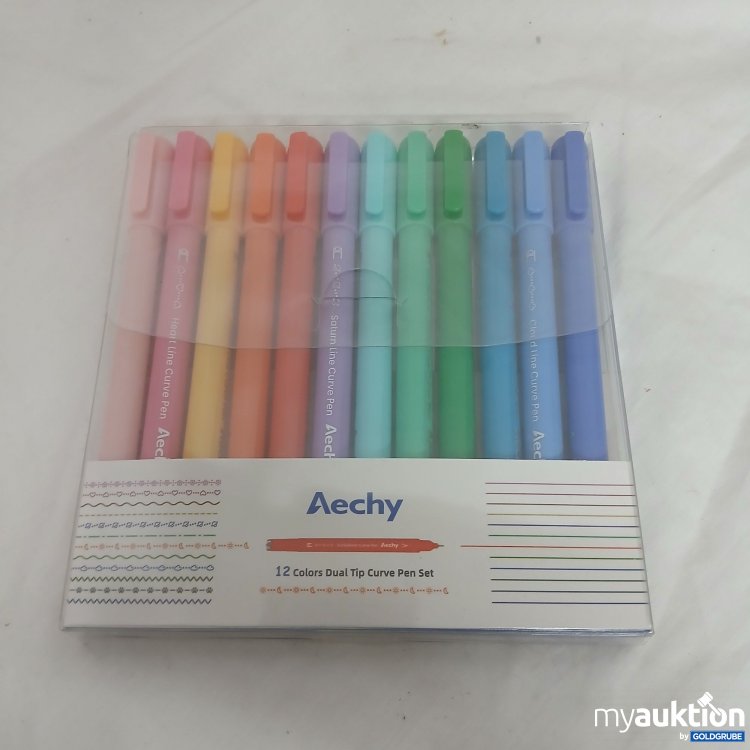 Artikel Nr. 813310 Artikel Nr. 813310: Aechy 12 Colors Dual Tip Curve Pen Set