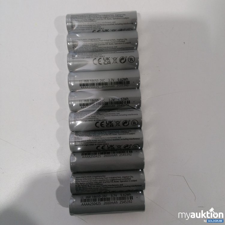 Artikel Nr. 896310: Lithium-Ionen-Akkus 10stk LL INR 186050-26C