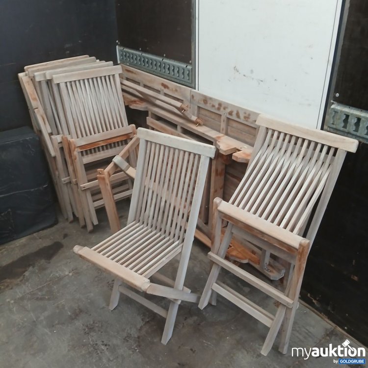 Artikel Nr. 926310 Artikel Nr. 926310: Klappstühle aus Holz mit Tisch