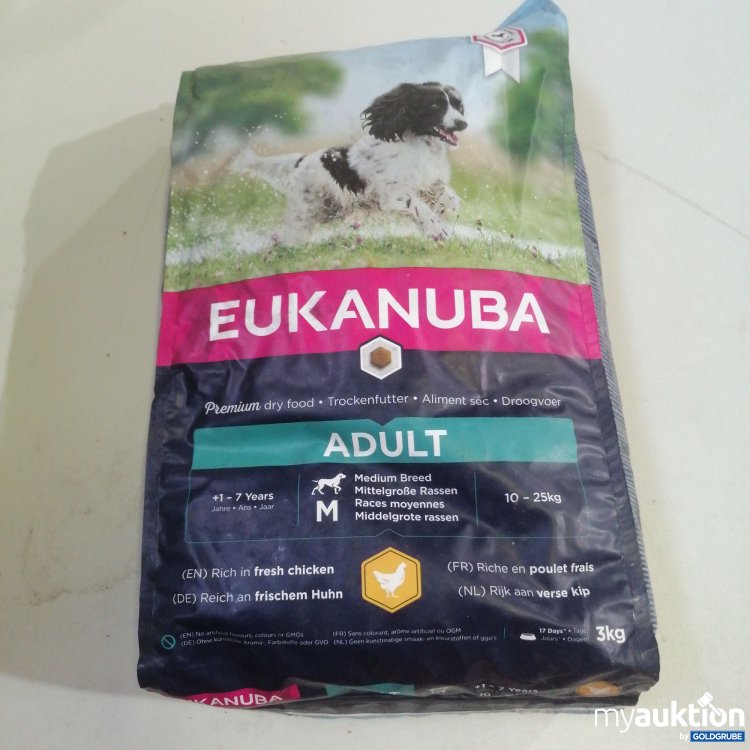 Artikel Nr. 764311 Artikel Nr. 764311: Eukanuba Adult Trockenfutter für Hunde 3kg