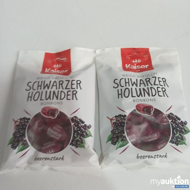 Artikel Nr. 809311: Kaiser Schwarzer Holunder Bonbons je 90g