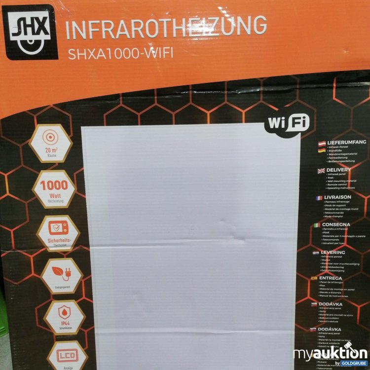 Artikel Nr. 888311 Artikel Nr. 888311: SHX Infrarot Panel Art:SHXA1000-WIFI