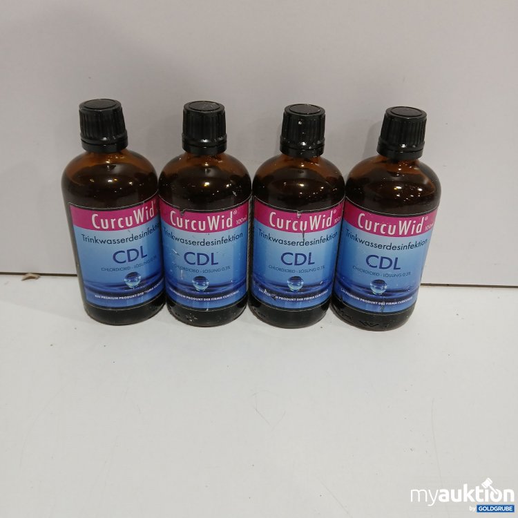 Artikel Nr. 890311: CurcuWid Trinkwasserdesinfektion 4mal100ml CDL Chlordioxid-Lösung 0.3%