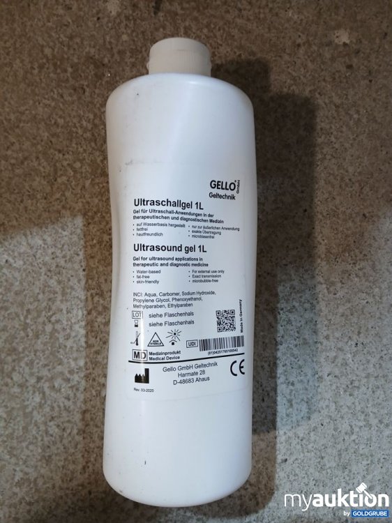Artikel Nr. 929311: GELLO Ultraschallgel 1 L