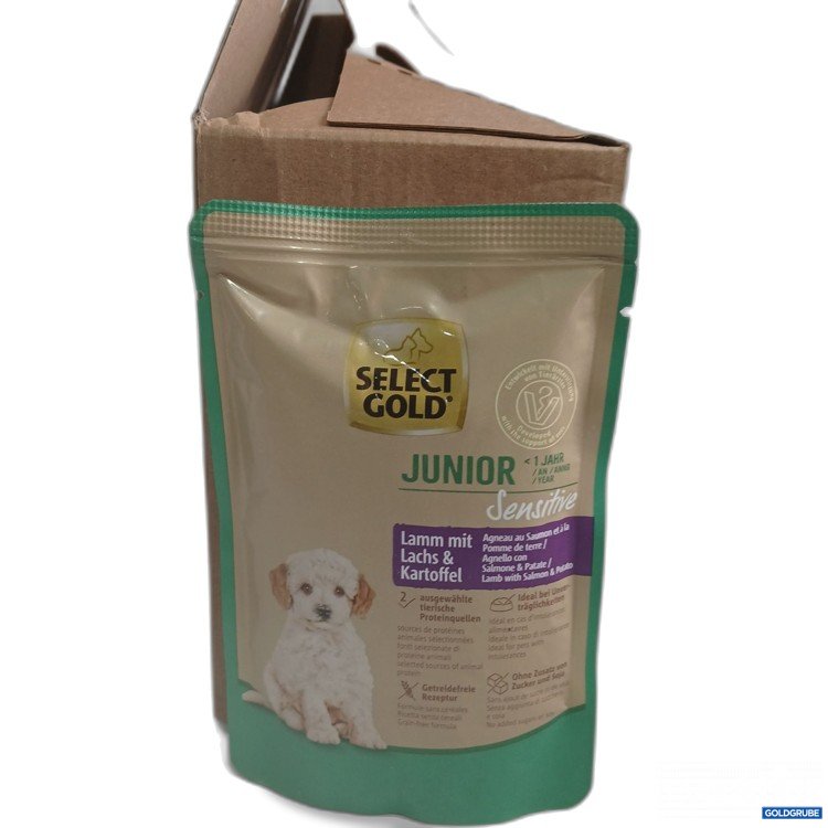 Artikel Nr. 959311: Select Gold Junior Sensitive Lamm mit Lachs & Kartoffel 12x100g 