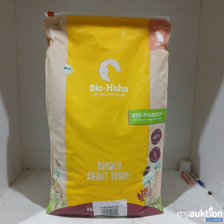 Artikel Nr. 971311: Bio-Huhn Hundefutter mit Reis und Erbsen 10 kg
