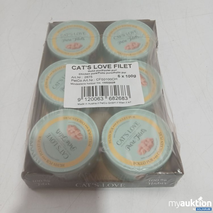 Artikel Nr. 462312: Cats Love Filet Huhn pur 6x100g