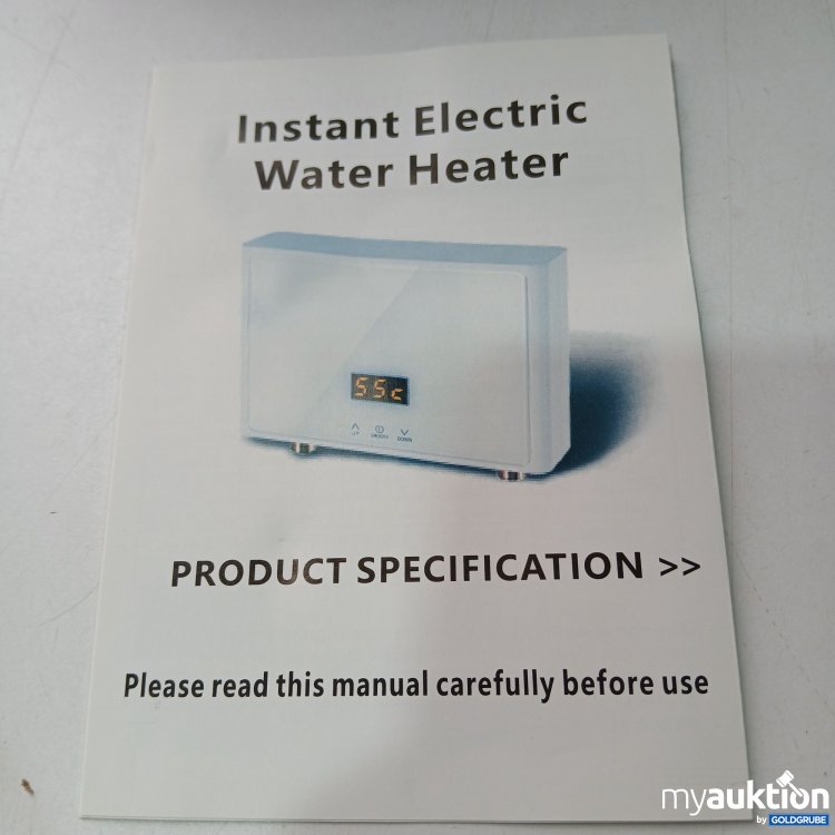 Artikel Nr. 770312 Artikel Nr. 770312: Instant Electric Water Heater