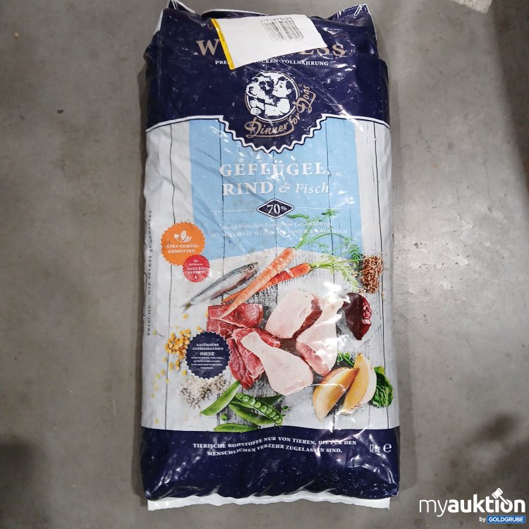 Artikel Nr. 839312 Artikel Nr. 839312: Dinner for Dogs Geflügel Rind & Fisch 12 kg