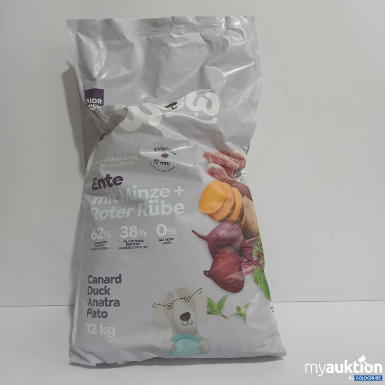 Artikel Nr. 856312: Wow Senior Hundefutter Ente mit Minze+Roter Rübe 12kg 