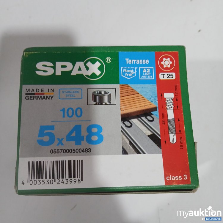 Artikel Nr. 876312: Spax 5x48 100Stk T25 