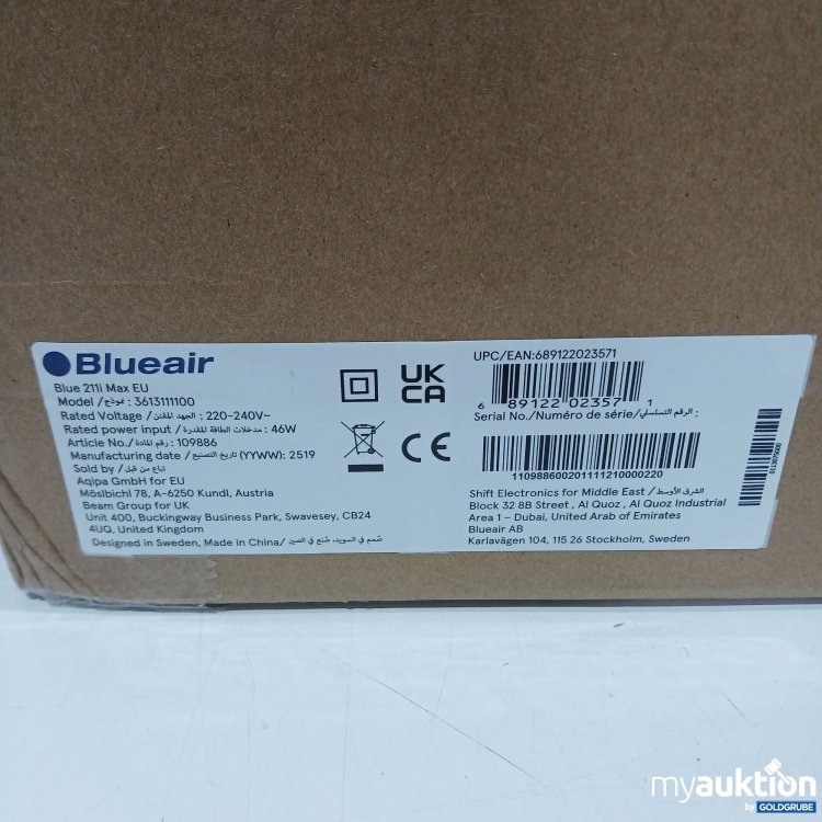 Artikel Nr. 885312: Blueair  Blue Pure 211i Max 