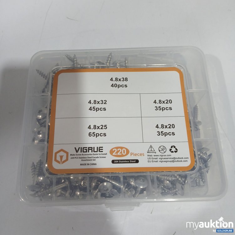 Artikel Nr. 893312: Schrauben Set 220Stk 