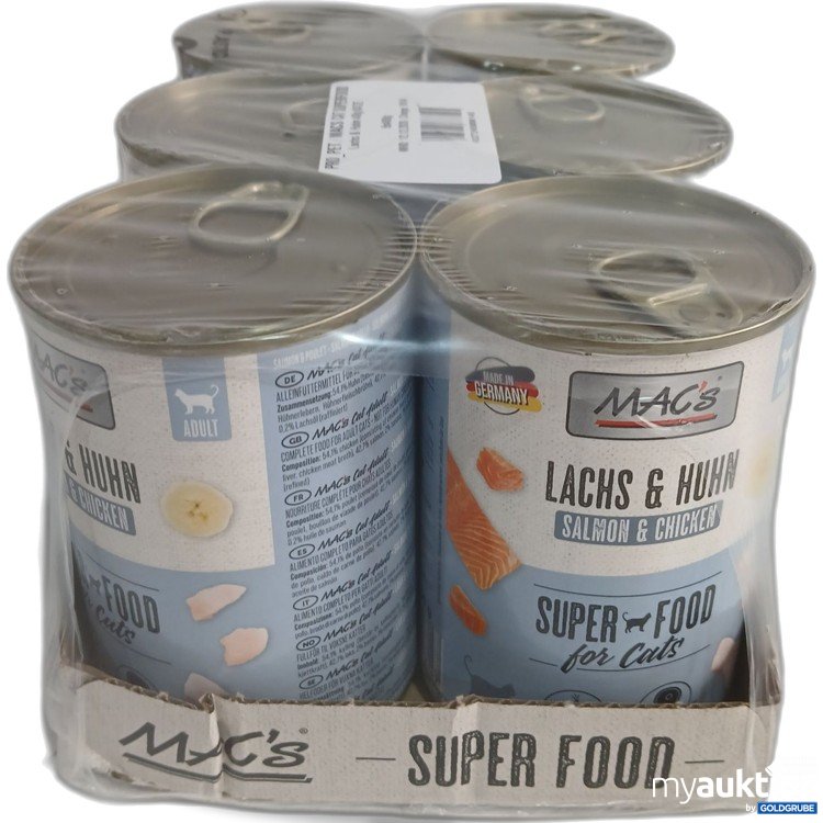 Artikel Nr. 958312: Macs Hundefutter Lachs & Huhn 6x400g 