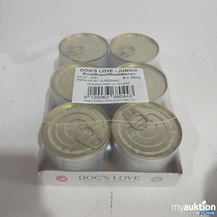Artikel Nr. 460313: Dogs Love Junior Rind 6x200g 