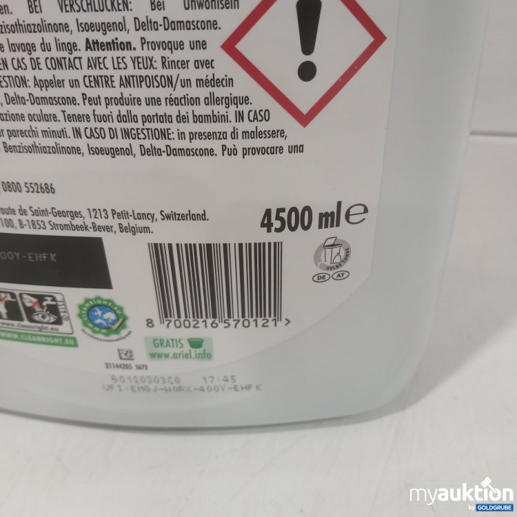 Artikel Nr. 466313: Ariel Color+ Flüssigwaschmittel 4500 ml
100WL