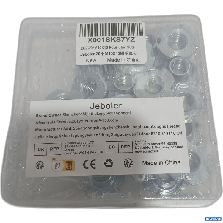 Artikel Nr. 887313: Jeboler Einschlagmuttern M10x13mm 20x