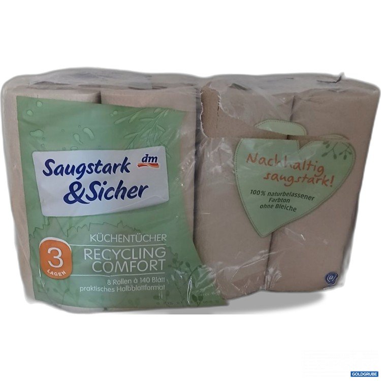 Artikel Nr. 922313: dm Saugstark & Sicher Küchentücher Recycling Comfort 8 Rollen