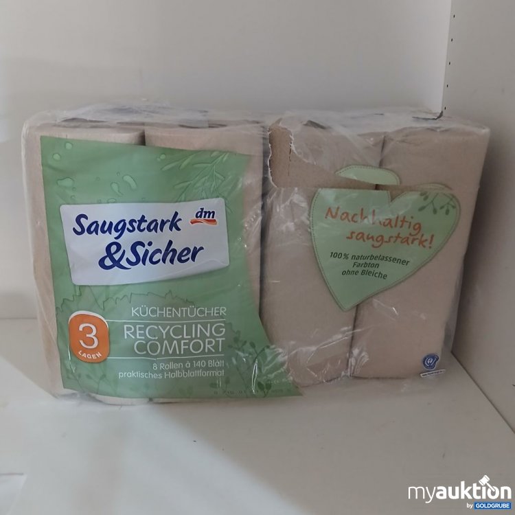 Artikel Nr. 922313: dm Saugstark & Sicher Küchentücher Recycling Comfort 8 Rollen