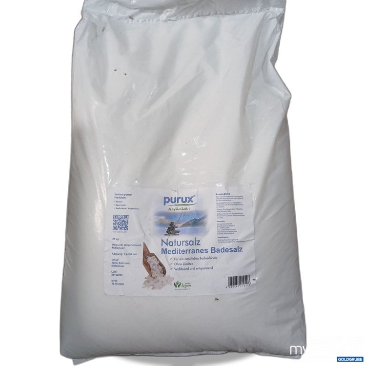 Artikel Nr. 986313: Purux Natursalz Mediterranes Badesalz 25kg 