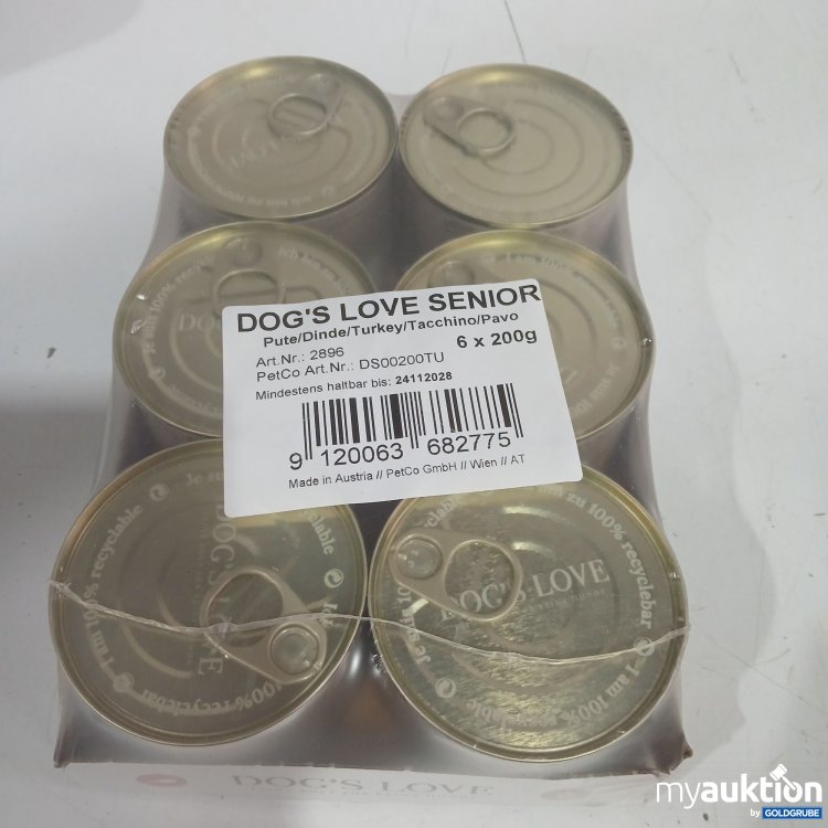 Artikel Nr. 460314 Artikel Nr. 460314: Dogs Love Senior Pute 6x200g