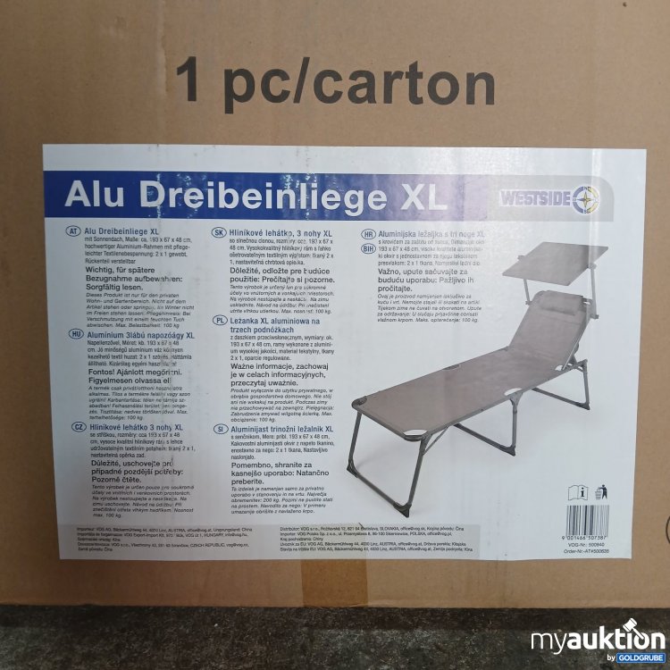 Artikel Nr. 478314: Westside Alu Dreibeinliege XL