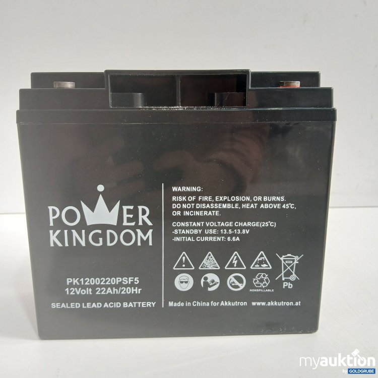 Artikel Nr. 866314: Power Kingdom Sealed Lead Acid Battery 12V 22Ah/20Hr PK1200220PSF5 