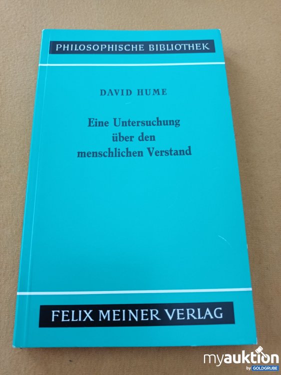 Artikel Nr. 901314: Eine Untersuchung über den menschlichen Verstand 