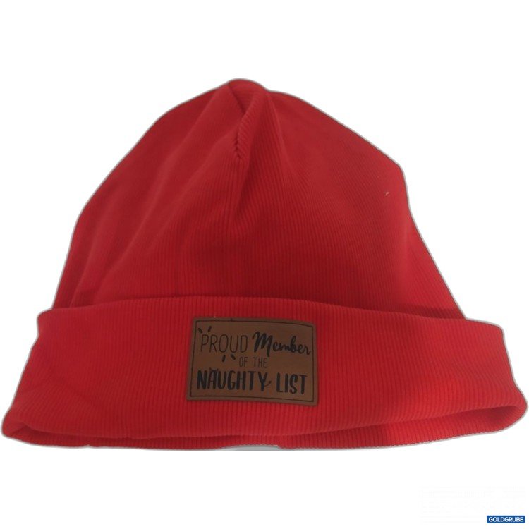 Artikel Nr. 930314 Artikel Nr. 930314: Red Beanie Proud Member of the Naughty List