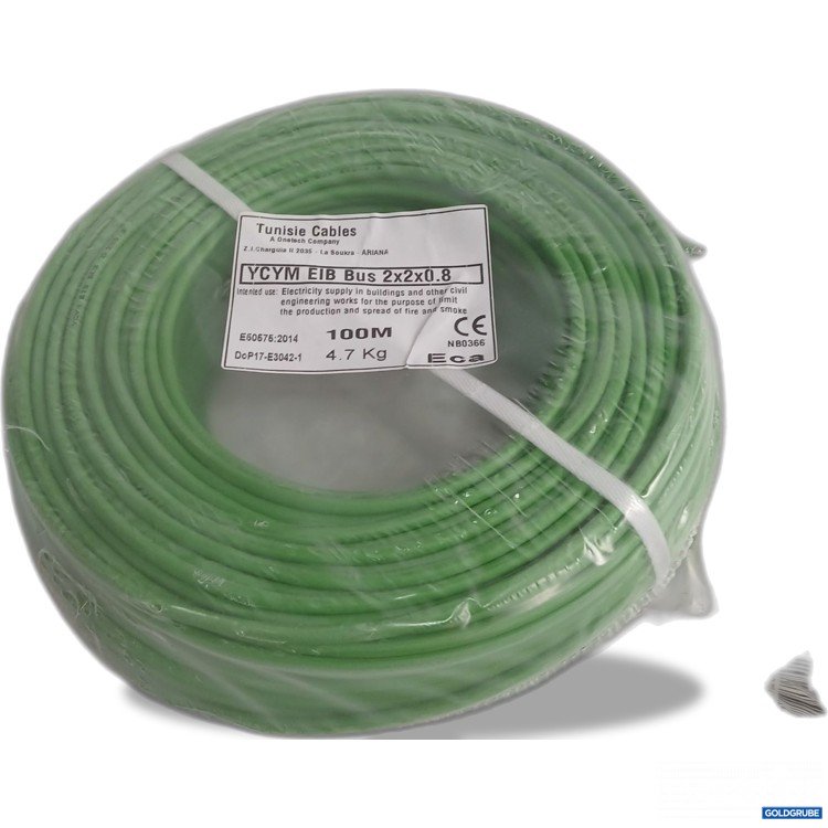 Artikel Nr. 990314 Artikel Nr. 990314: Tunisie Cable YCYM EIB Bus 2x2x0.8 100m