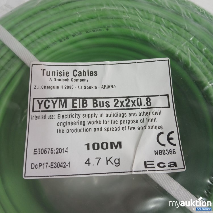 Artikel Nr. 990314 Artikel Nr. 990314: Tunisie Cable YCYM EIB Bus 2x2x0.8 100m