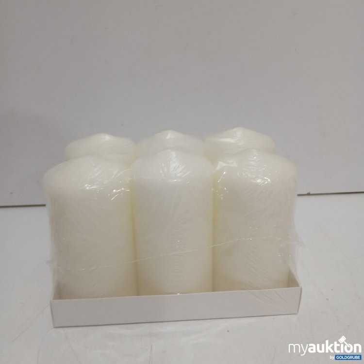 Artikel Nr. 4683315: 6 Stk Horeca Candles weiße Stumpenkerzen 60x120mm