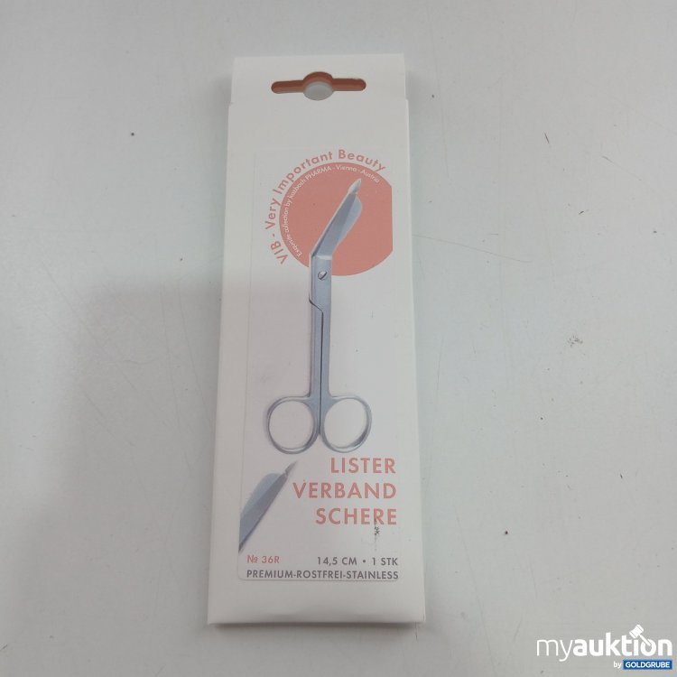 Artikel Nr. 834315 Artikel Nr. 834315: Very Important Beauty Lister-Verbandschere No 36R 14,5cm