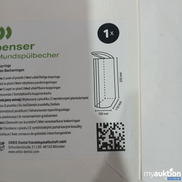 Artikel Nr. 856315: Orbis Spender für Mundspülbecher 