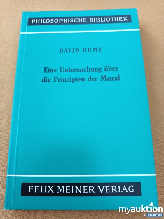 Artikel Nr. 901315: Eine Untersuchung über die Prinzipien der Moral 