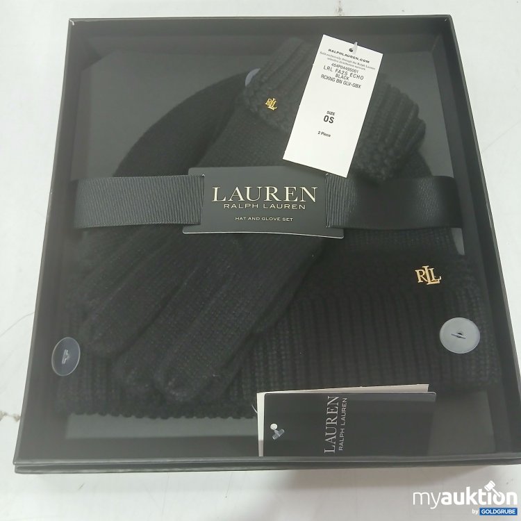 Artikel Nr. 993315 Artikel Nr. 993315: Lauren Ralph Lauren Mütze und Handschuhe Schwarz Größe 0S