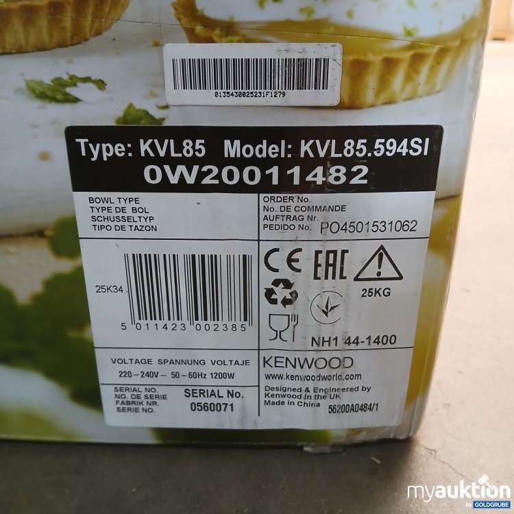Artikel Nr. 447316: KENWOOD Titanium Chef Baker XL KVL85.594SI 1200W