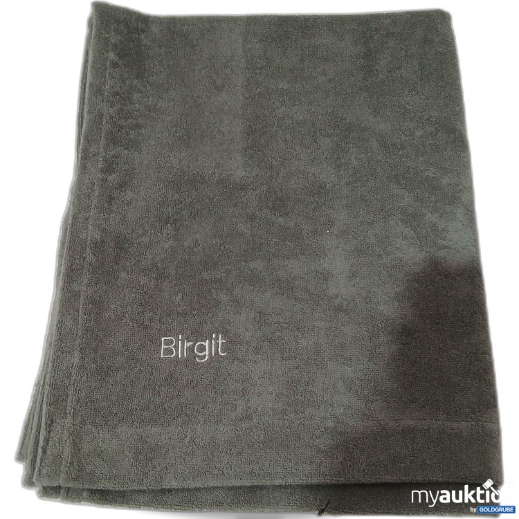 Artikel Nr. 980316 Artikel Nr. 980316: Sauna Visions Badetuch mit Aufschrift "Birgit" ca 100×150cm