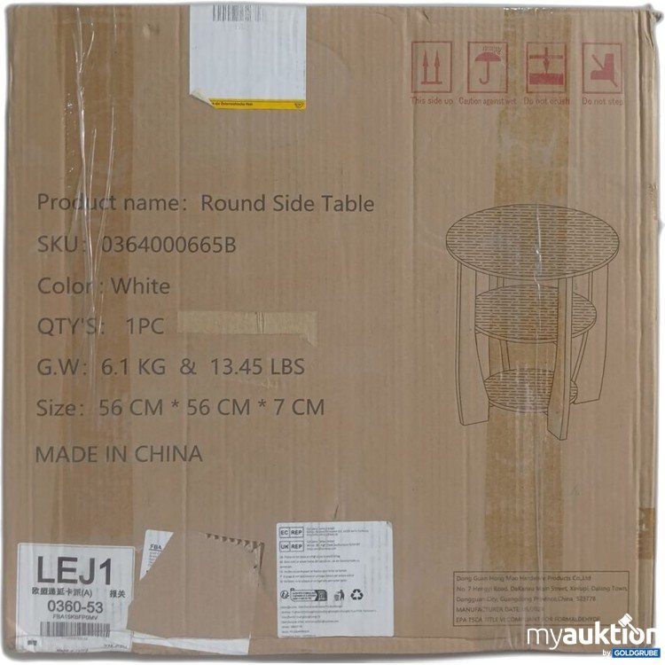 Artikel Nr. 996316 Artikel Nr. 996316: Round Side Table white 0364000665B