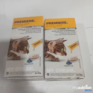 Artikel Nr. 477316: PREMIERE my cream Creme mit Huhn & Heidelbeeren 8x (6x15g)