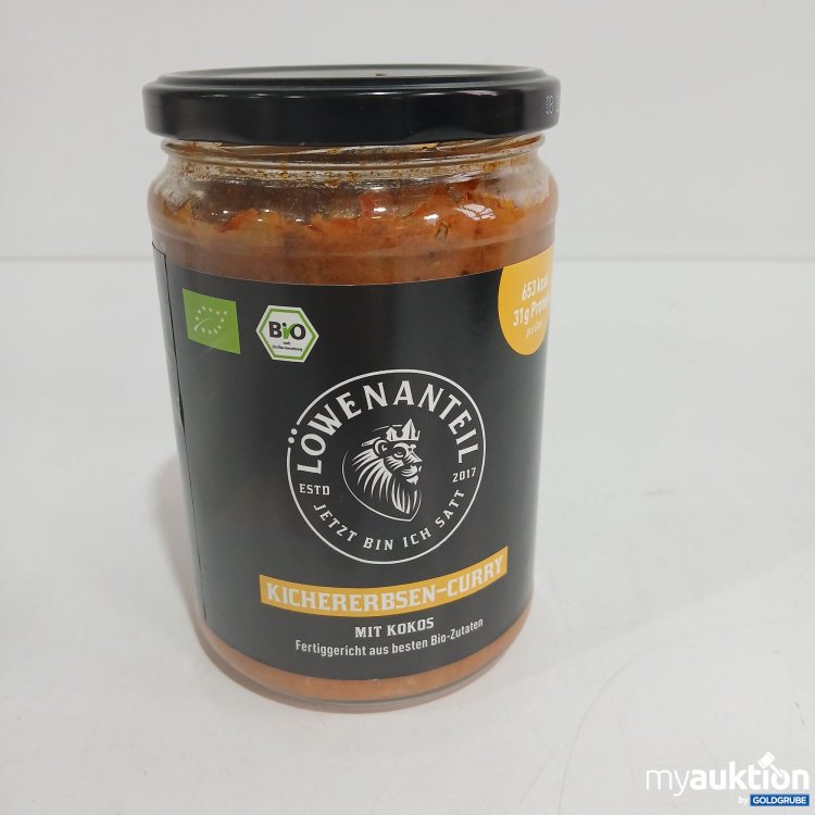 Artikel Nr. 397317 Artikel Nr. 397317: Löwenanteil Kichererbsen Curry mit Kokos 570g