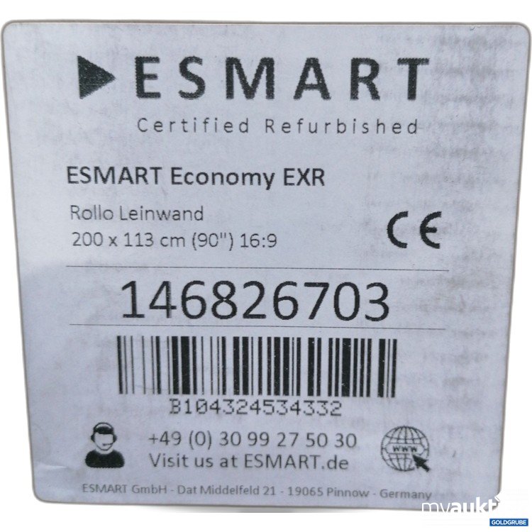 Artikel Nr. 441317: Esmart Economy EXR Rollo Leinwand 200x113cm 146826703