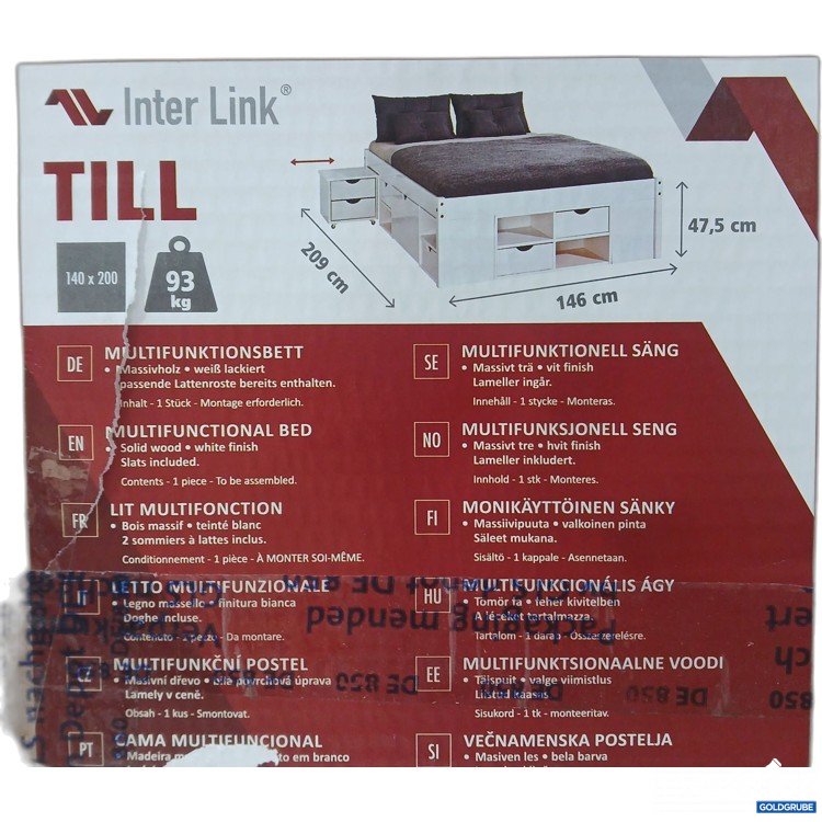 Artikel Nr. 445317 Artikel Nr. 445317: Intrerlink Multifunktionsbett "Till", ca 140×200, Art.No. 19886