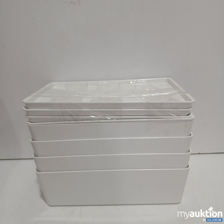 Artikel Nr. 4683317: weiße Kunststoff Aufbewahrungsboxen mit Deckel
